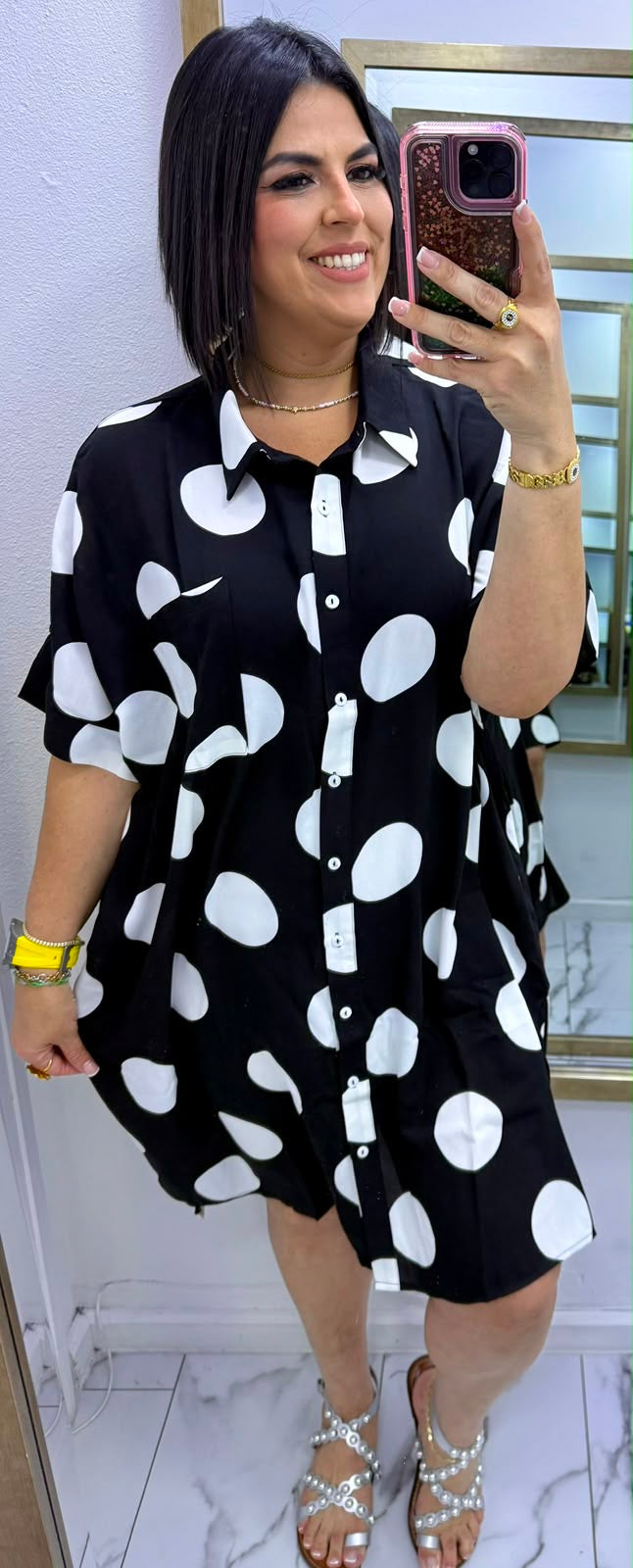 Vestido  Polka Dots Luna Azul