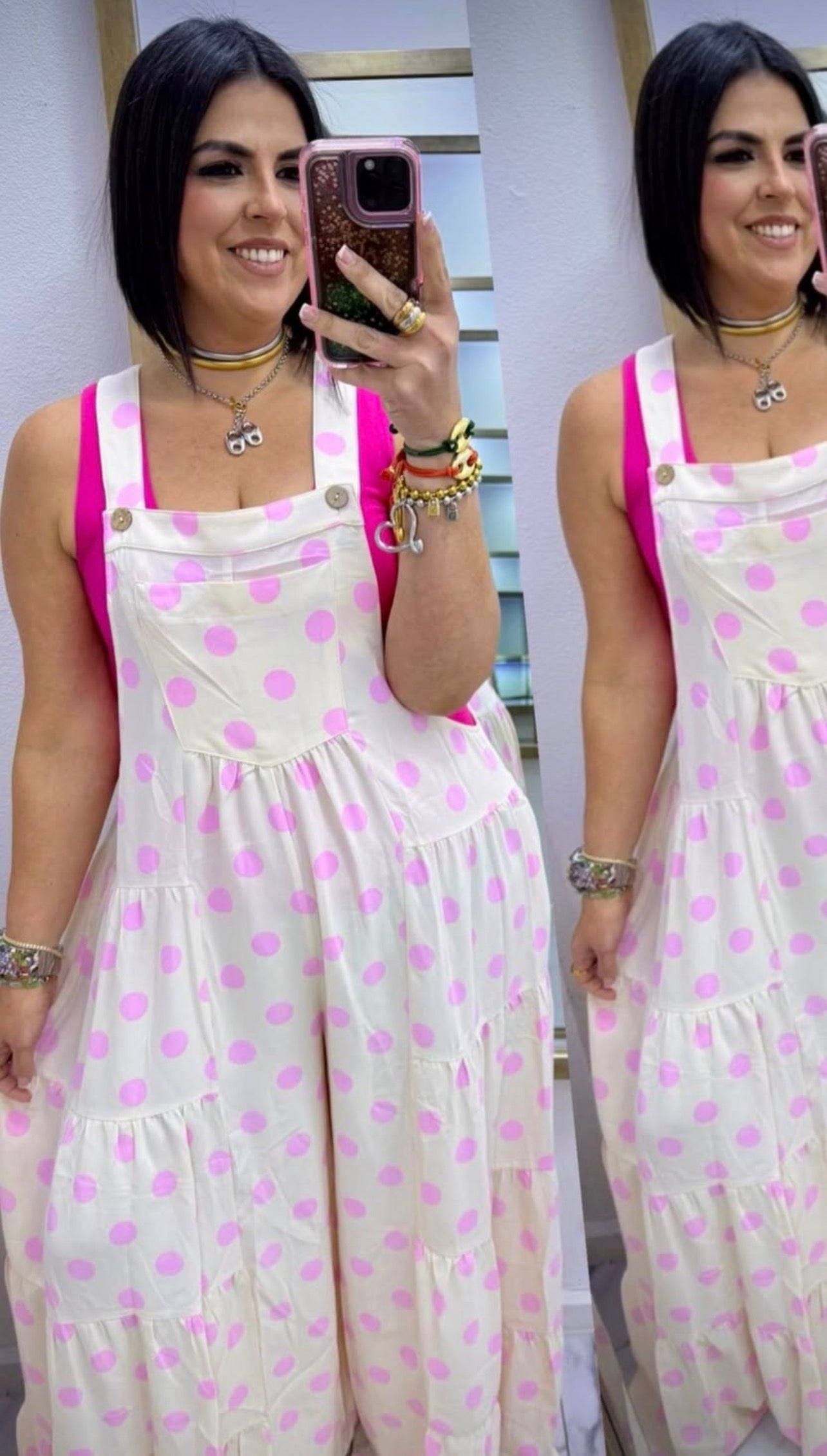 Luna Rosa Overall Polka Dots