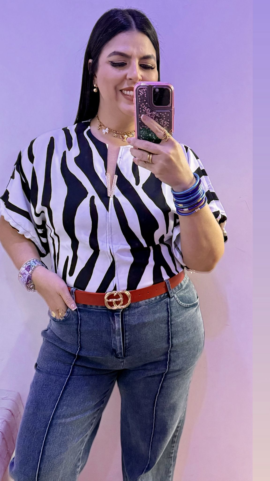 Blusa Zebra Glam