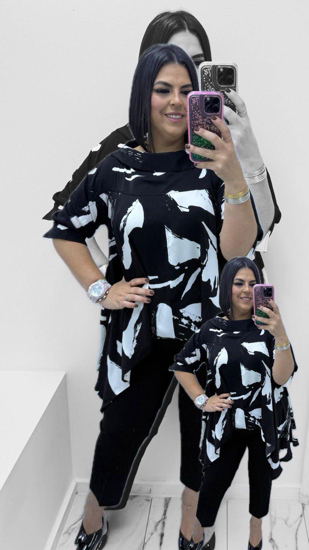 Blusa Flowy Abstract