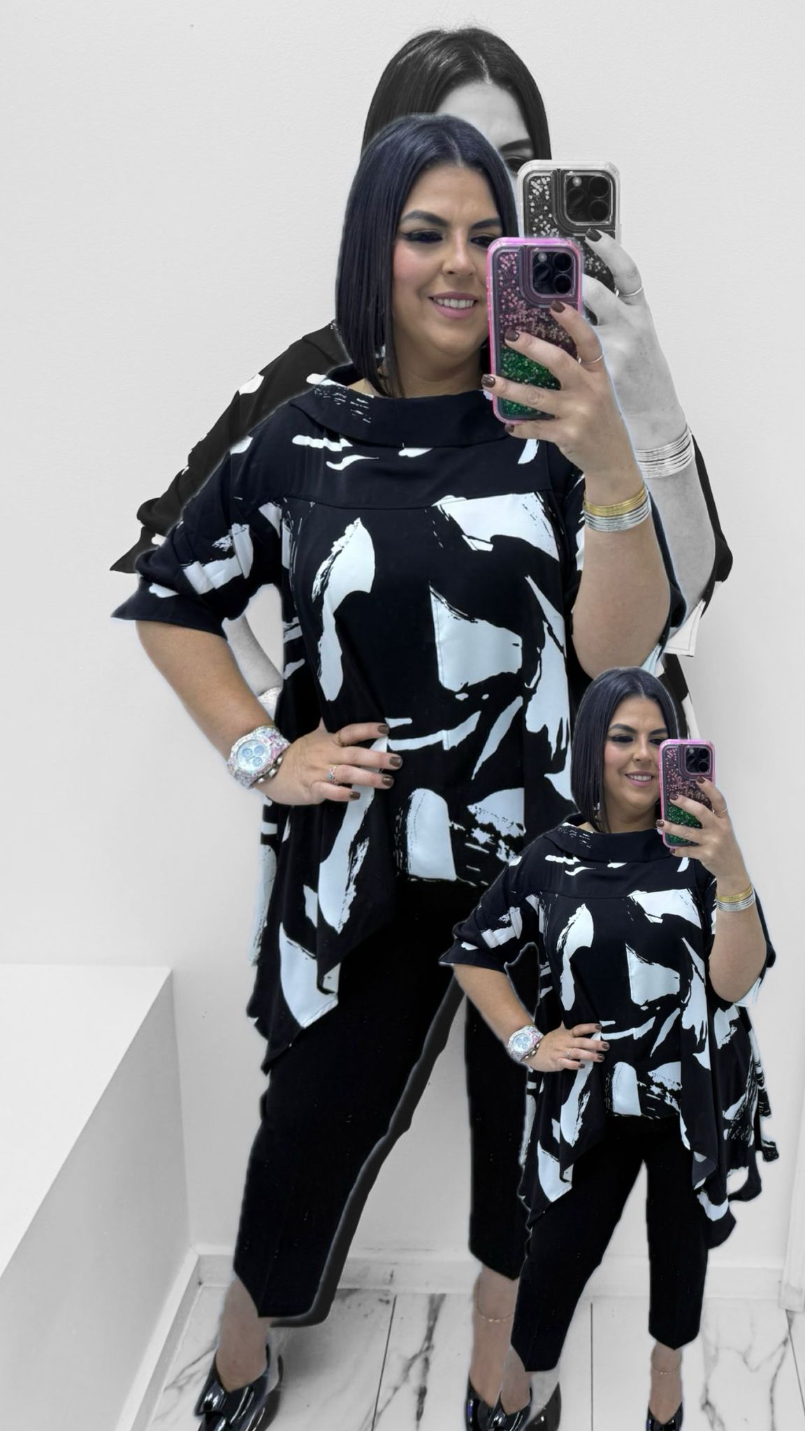 Blusa Flowy Abstract