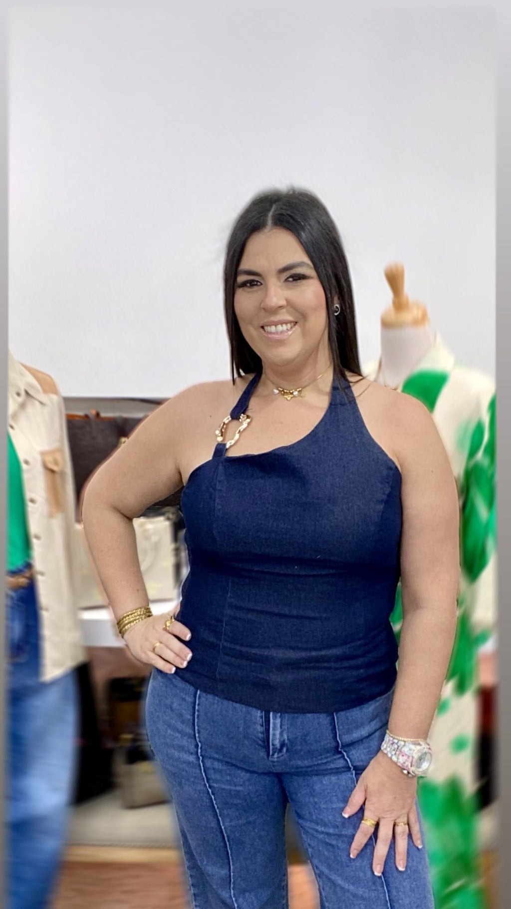 Blusa Mahon Elegancia Dorada