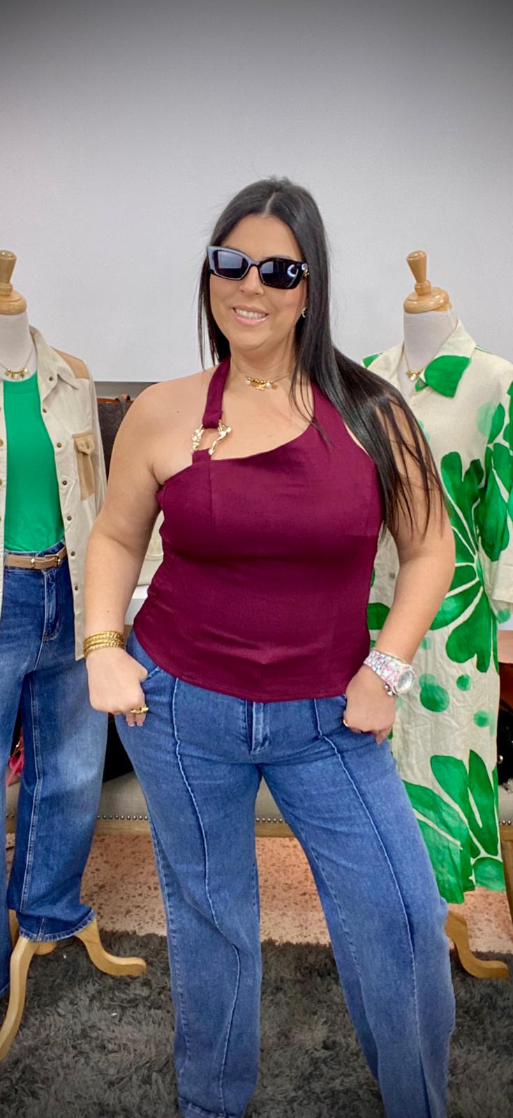 Blusa Mahon Elegancia Dorada