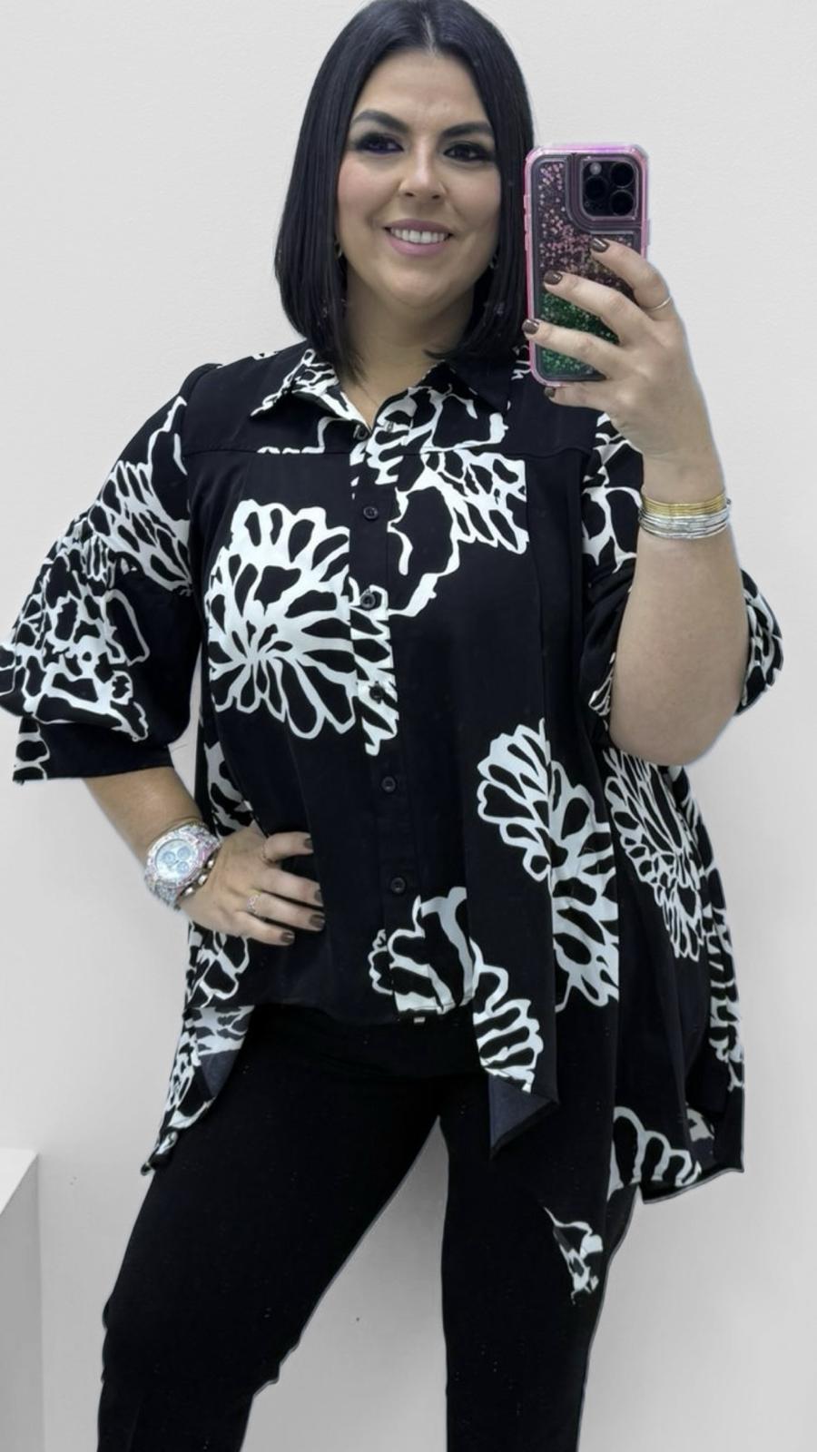 Blusa Sombras en Flor