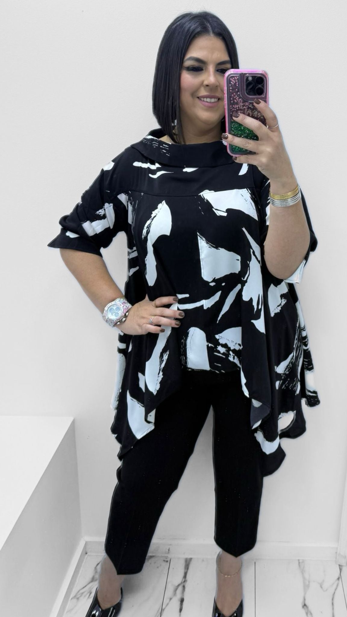 Blusa Flowy Abstract