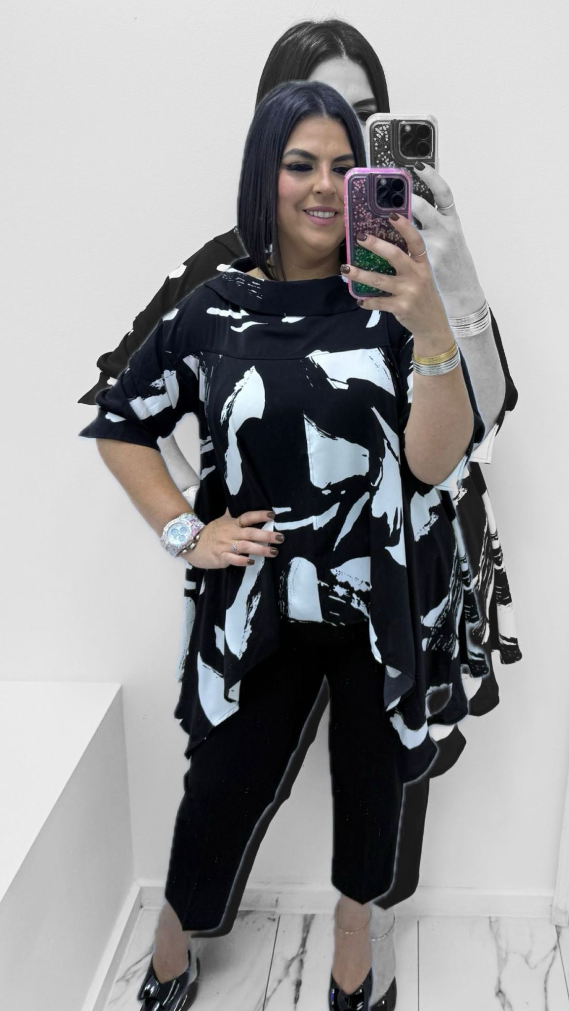 Blusa Flowy Abstract