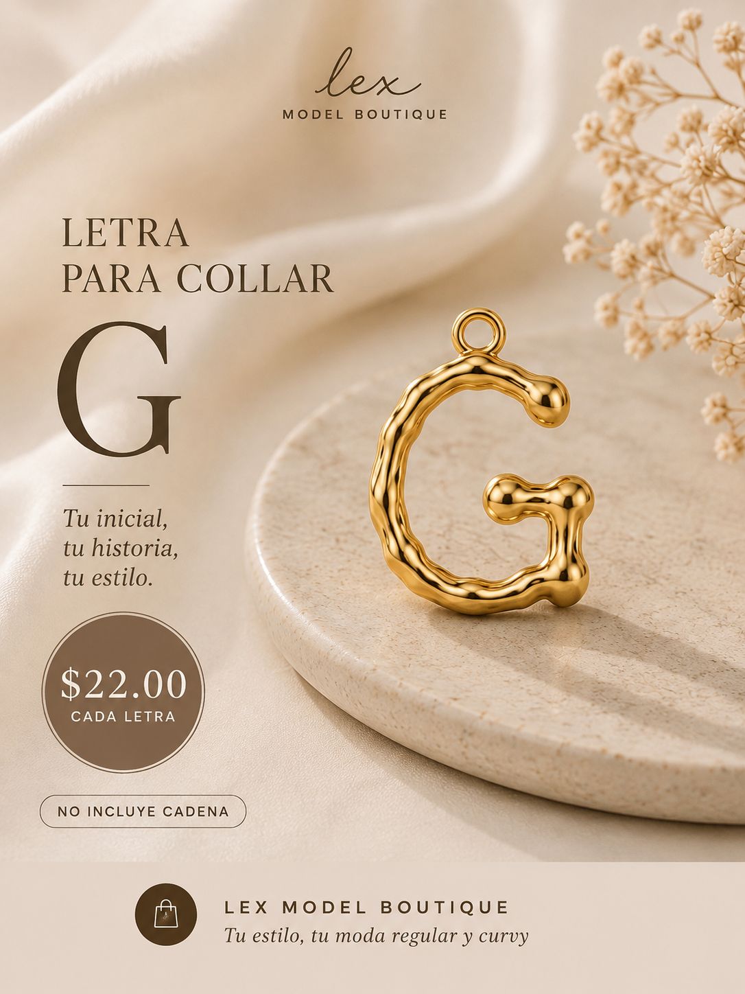 Golden Initial Charm