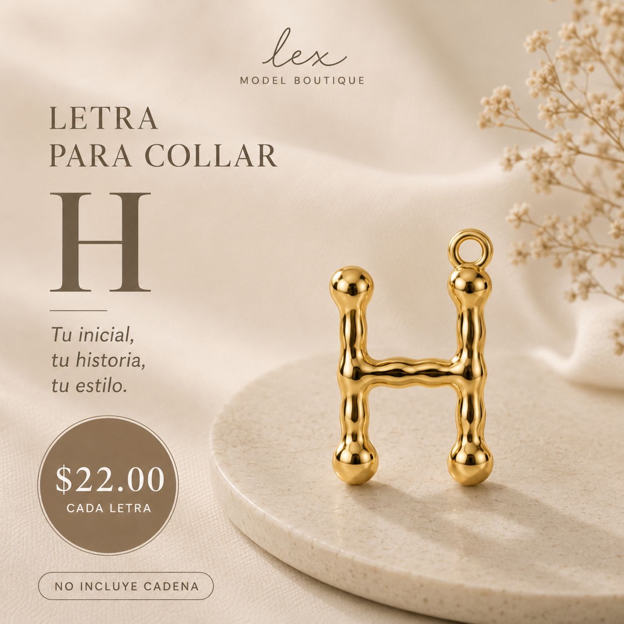 Golden Initial Charm