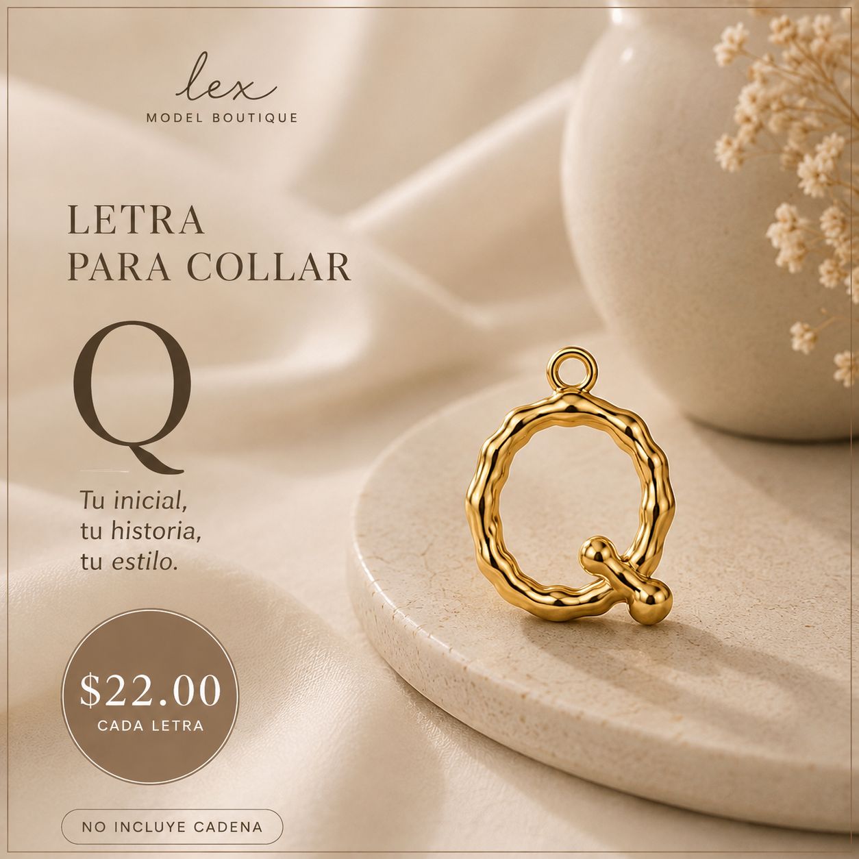 Golden Initial Charm