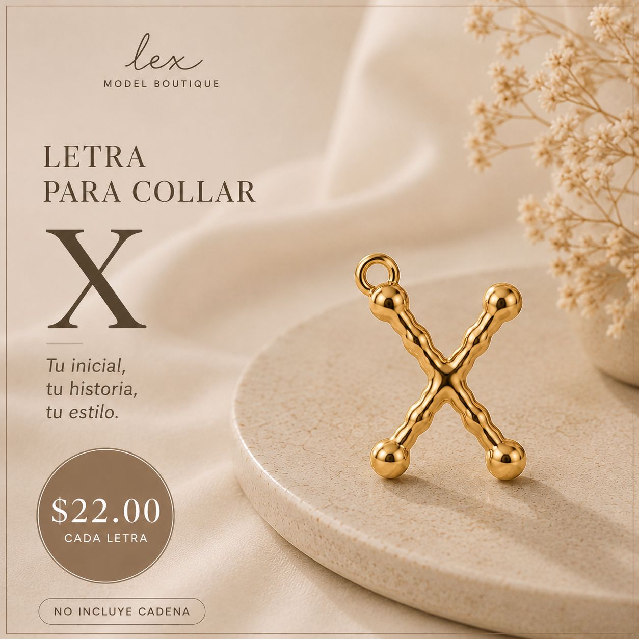 Golden Initial Charm