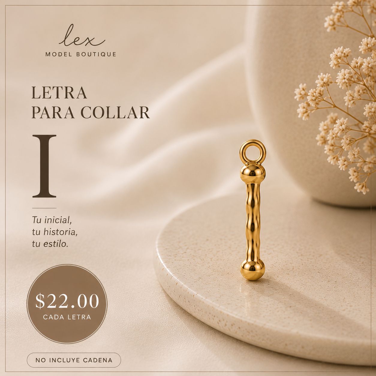 Golden Initial Charm