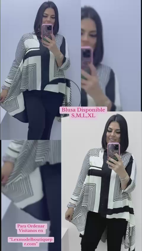 Blusa Geometric Vision